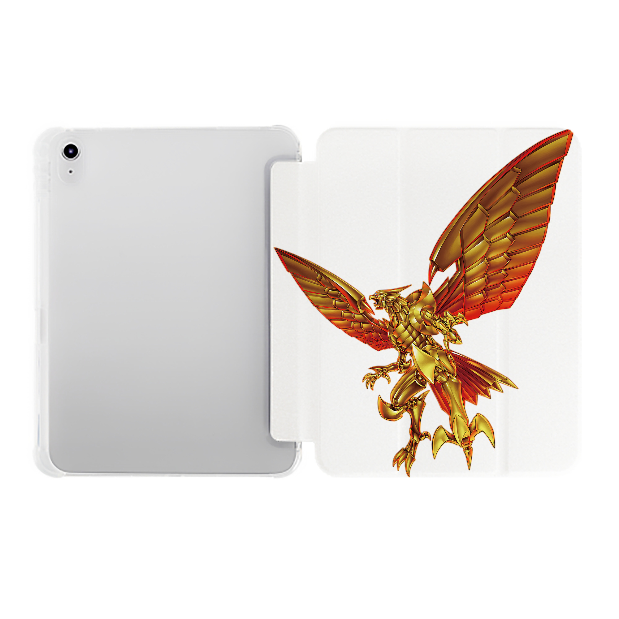 （画像用） 遊☆戯☆王 Yu-Gi-Oh! IPad ケース ペン収納付き 三つ折りスタンド PUレザー×シリコン 対応機種9.5/10.5/10.9インチ